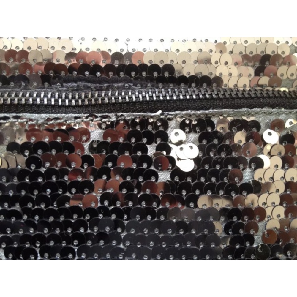 Bcbgeneration Silver Sequin Clutch - image 3